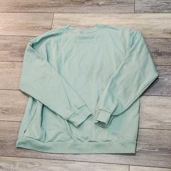 Levi's butterfly floral soft green long sleeve crewneck sweater - Picture 5 of 6